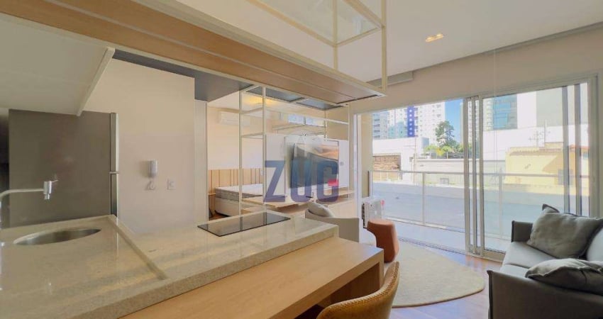 Apartamento à venda e para alugar em Campinas, Cambuí, com 1 quarto, com 38 m², Lille Cambuí