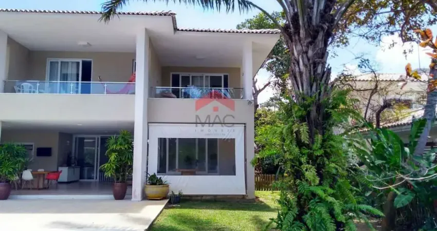 Casa em condomínio para venda em camaçari, busca vida (abrantes), 5 dormitórios, 5 suítes, 6 banheiros, 4 vagas