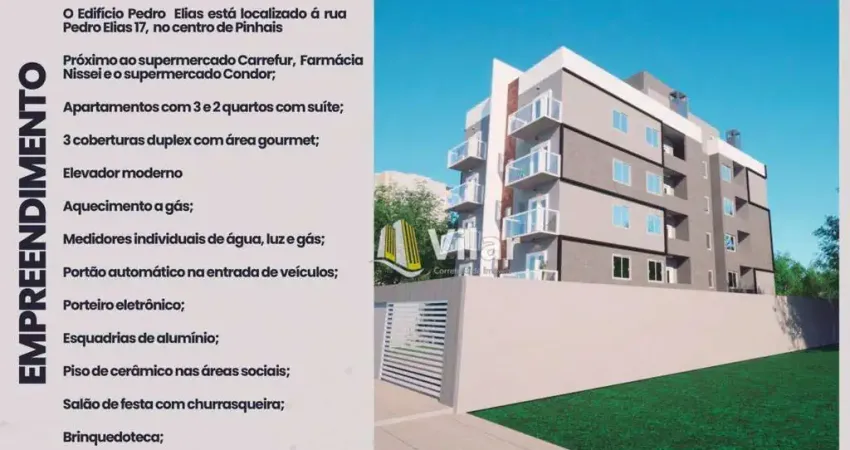 Apartamento com 2 dormitórios à venda, 65 m² por R$ 359.000,00 - Centro - Pinhais/PR