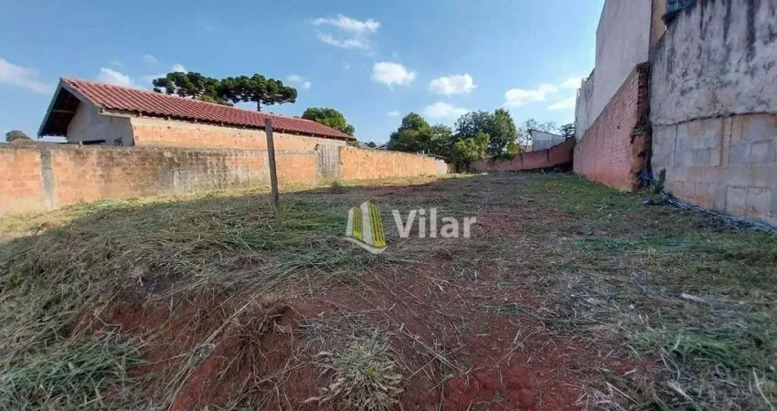 Terreno à venda, 420 m² por R$ 320.000,00 - Vila São Cristóvão - Piraquara/PR