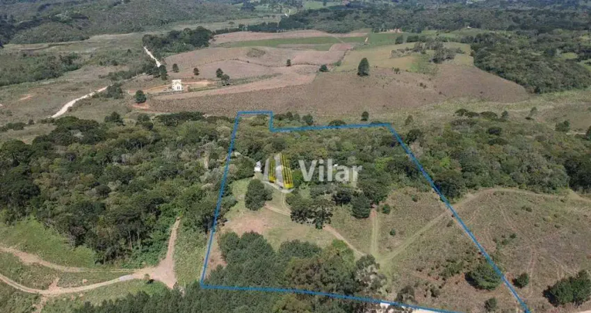 Chácara com 2 dormitórios à venda, 30219 m² por r$ 1.500.000 - colônia santa maria - piraquara/pr
