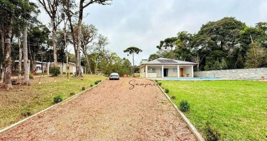 Chácara com 3 dormitórios à venda, 2000 m² por r$ 480.000 - estrada joão baptista setim, s/n chácara 2, condominio sol nascente- tijucas do sul/pr