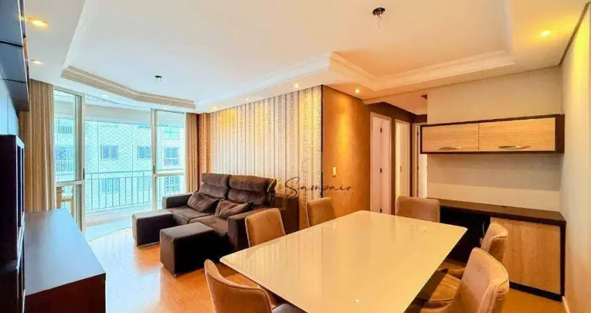 Apartamento com 3 dormitórios para alugar, 90 m² por r$ 7.400/mês -  avenida presidente getúlio vargas, rebouças - curitiba/pr