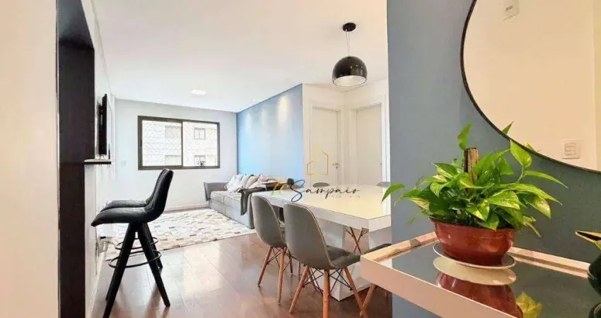 Apartamento mobiliado c/ 3 dormitórios para alugar, 78 m² por R$ 5.405/mês - Rua José Clementino Bettega, 120 Capão Raso - Curitiba/PR