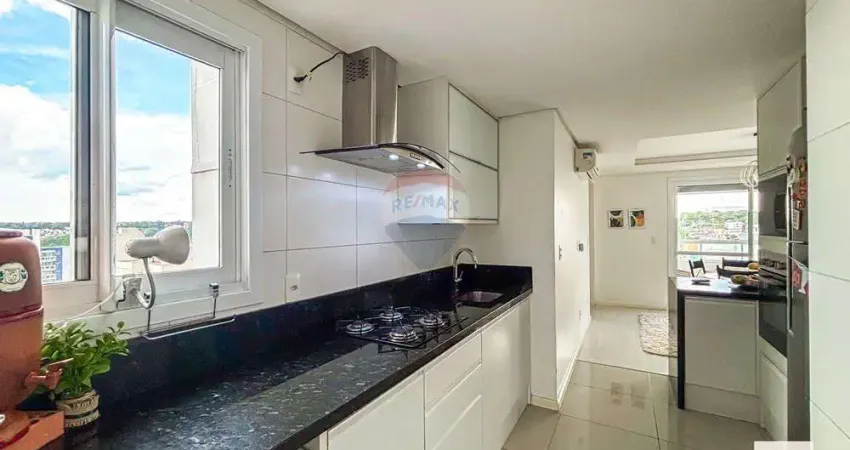 Apartamento semimobiliado com 70,5m² e dois dormitórios