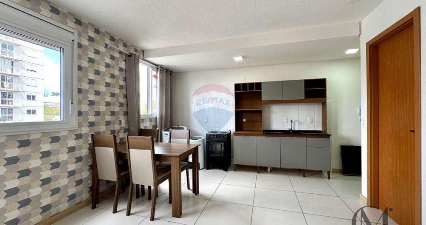 Apartamento prático de 26m² e semimobiliado no Cidade Nova