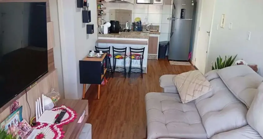 Apartamento semi mobiliado 02 dormitorios, 01 banheiro e 01 vaga - andar alto