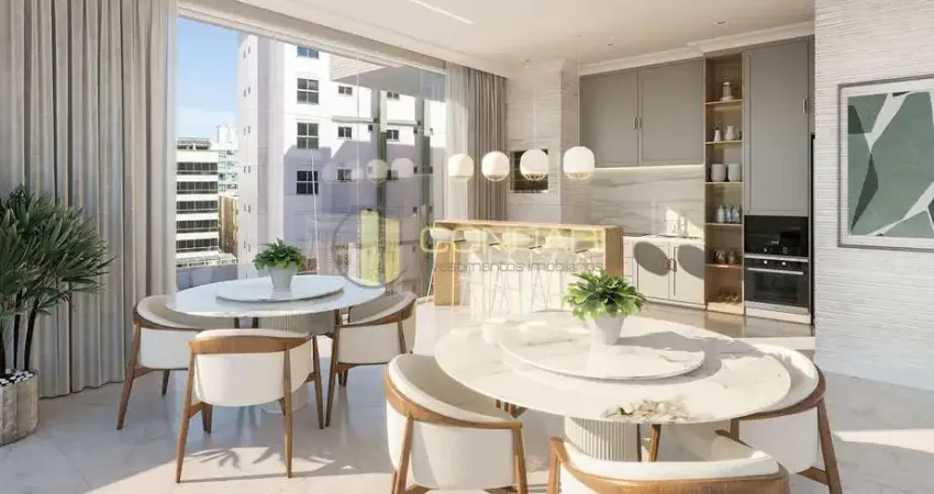 Apartamento diferenciado, 4 suítes, meia praia, itapema, sc