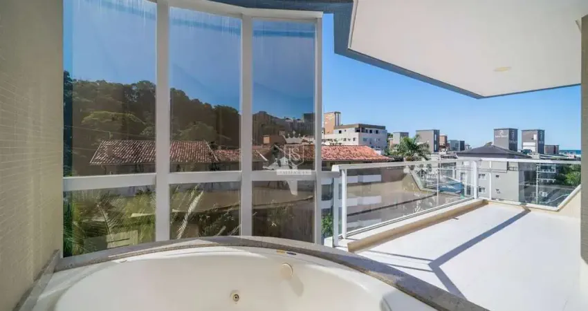 Espaçoso apartamento com 3 suítes e 3 vagas na praia de bombinhas