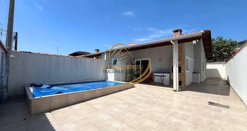 Casa lado praia com piscina, churrasqueira, mobiliada para venda em itanhaém!!