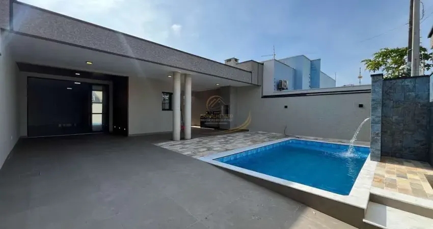 Casa sensacional alto padrão com 03 suítes, piscina, 600mts do mar em peruíbe!!