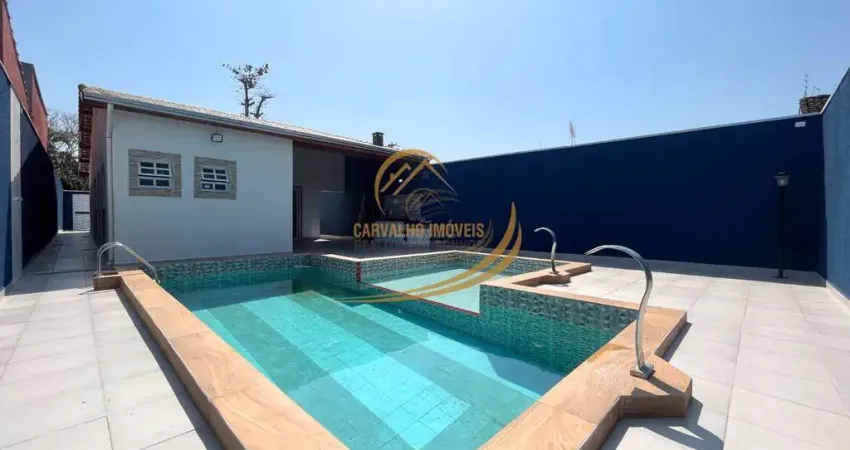 Casa isolada com baita terreno, 03 suítes, 500 metros do mar em itanhaém!!