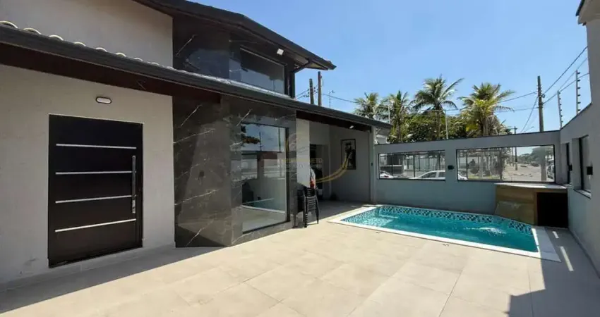 Casa alto padrão frente mar porteira fechada para venda em itanhaém!