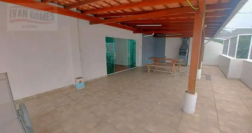Cobertura com 2 dormitórios para alugar, 180 m² por r$ 4.000,00/mês - tombo - guarujá/sp