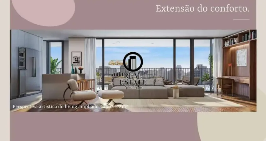 Apartamento para Venda - 176m², 3 dormitórios, sendo 3 suites, 3 vagas - Pinheiros