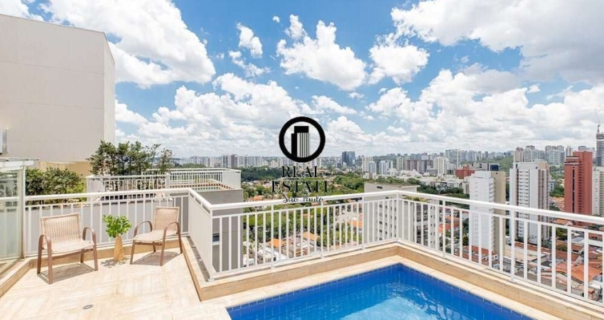 Cobertura Duplex para Venda - 284m², 4 dormitórios, sendo 3 suites, 3 vagas - Chácara Santo Antônio (Zona Sul)