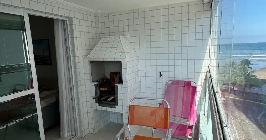 Lindo apartamento 2 dormitórios vista mar com sacada gourmet na Vila Caiçara, Praia Grande -SP.