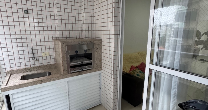 Lindo apartamento 2 dormitórios com sacada gourmet no centro da Vila Caiçara-Praia Grande