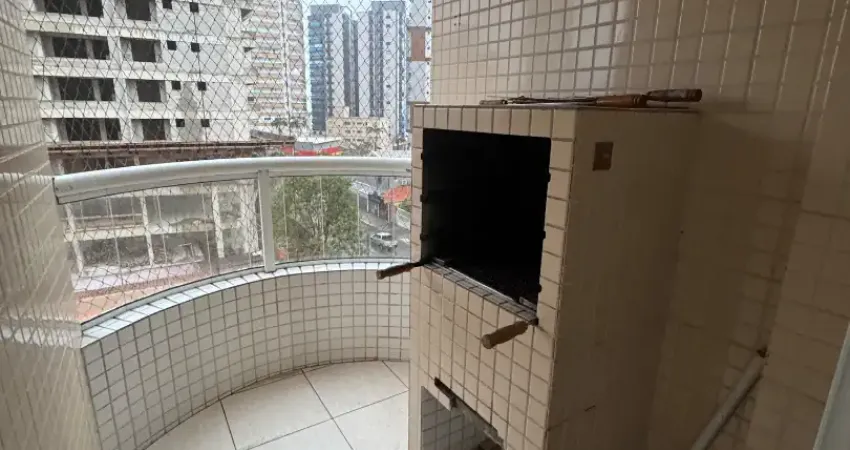 Lindo apartamento 1 dormitórios com sacada gourmet -vila caiçara, praia grande-sp