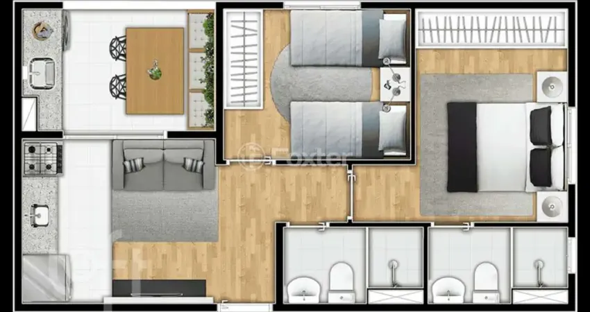 Apartamento com 2 quartos à venda na Avenida Rotary, 1520, Vila das Bandeiras, Guarulhos