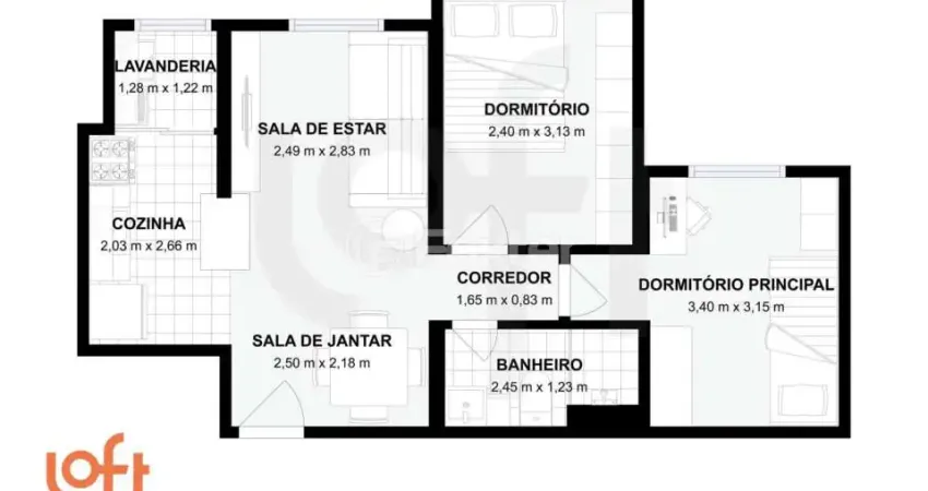 Apartamento com 2 quartos à venda na Avenida Nelson Palma Travassos, 374, Loteamento City Jaragua, São Paulo