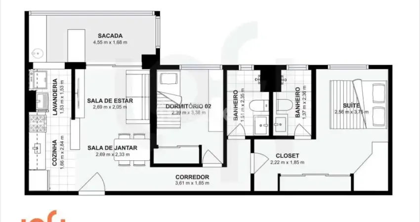 Apartamento com 2 quartos à venda na Rua Primeiro de Maio, 56, Vila Antonieta, Guarulhos