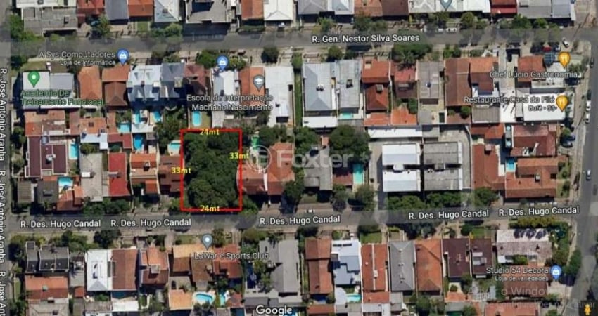Terreno à venda na Rua Desembargador Hugo Candal, 125/135, Três Figueiras, Porto Alegre