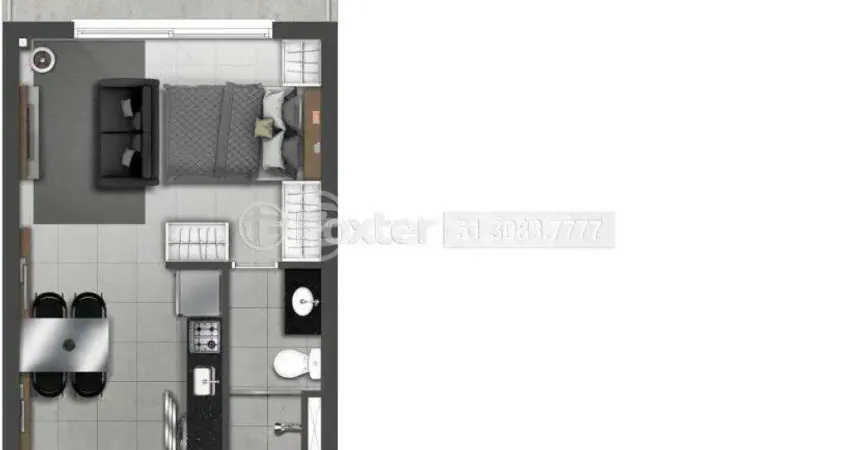 Loft com 1 quarto à venda na Rua Cassilda Flora Zaffari, 230, Teresópolis, Porto Alegre