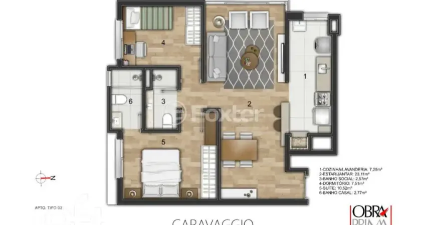 Apartamento com 2 quartos à venda na Praça Doutor Gastão Santos, 18, Passo da Areia, Porto Alegre