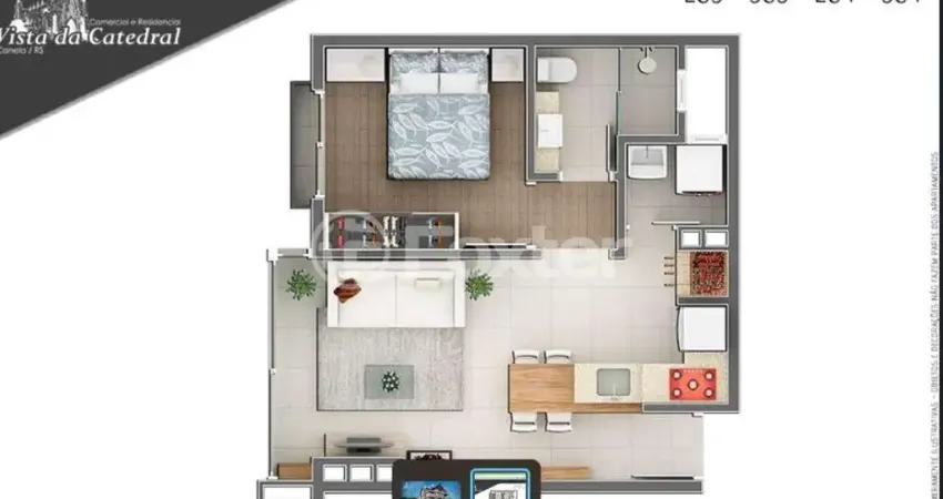 Apartamento com 1 quarto à venda na Rua Visconde De Mauá, 355, Centro, Canela