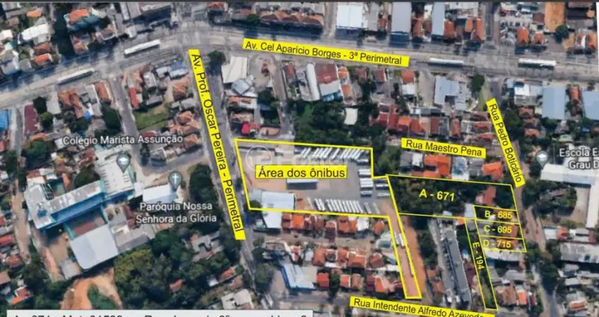 Terreno comercial à venda na Rua Pedro Boticário, 671, Glória, Porto Alegre