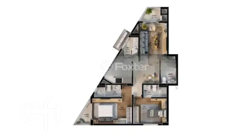 Apartamento com 2 quartos à venda na Rua Coronel Pedro Demoro, 1905, Balneário, Florianópolis