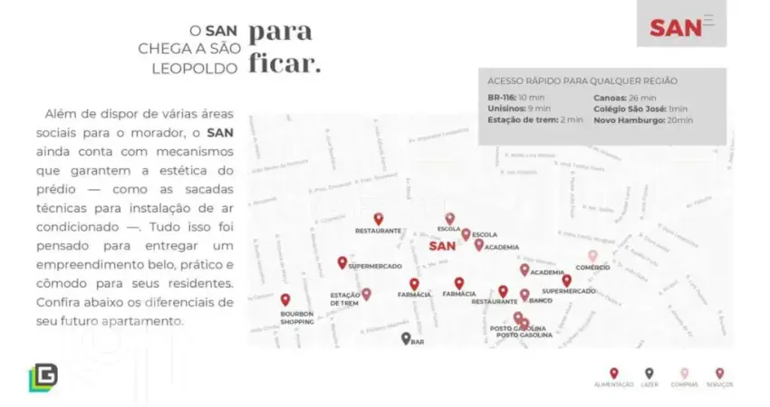Apartamento com 2 quartos à venda na Rua São José, 215, São José, São Leopoldo