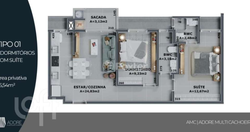 Apartamento com 2 quartos à venda na Rua Leonel Pereira, 715, Cachoeira do Bom Jesus, Florianópolis