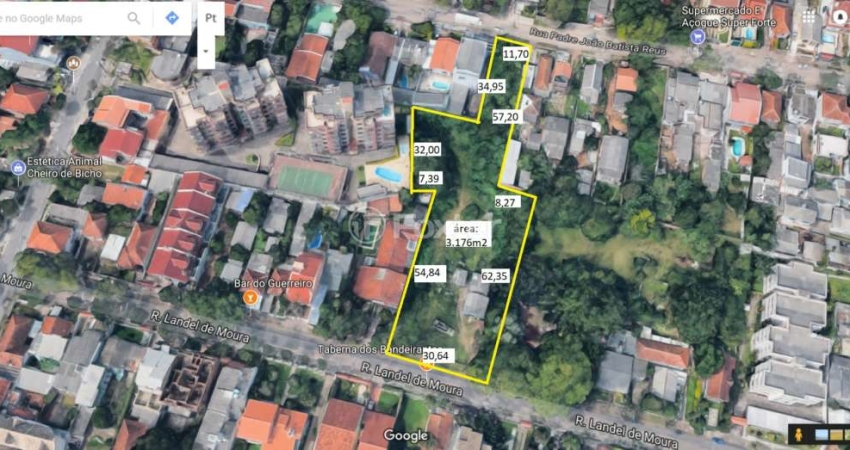 Terreno à venda na Rua Landel de Moura, 1595, Tristeza, Porto Alegre