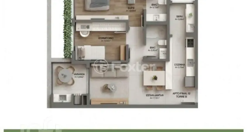 Apartamento com 2 quartos à venda na Estrada Haroldo Soares Glavan, 1, Cacupé, Florianópolis