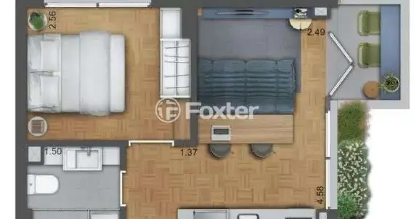 Apartamento com 1 quarto à venda na Rua Gonçalves Dias, 37, Menino Deus, Porto Alegre