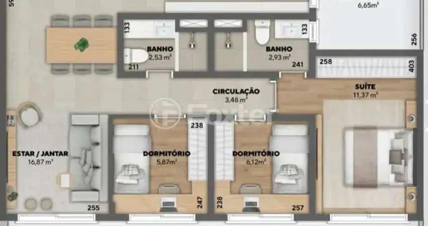 Apartamento com 2 quartos à venda na Avenida Doutor Sezefredo Azambuja Vieira, 2177, Marechal Rondon, Canoas