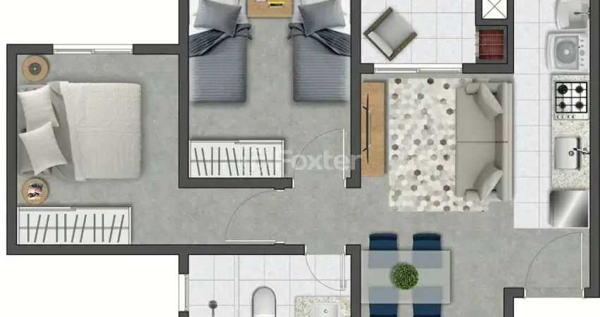 Apartamento com 2 quartos à venda na Avenida Comendador Ismael Chaves Barcellos, 685, Engenho, Guaíba