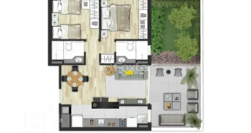 Apartamento com 2 quartos à venda na Rua Olavo Bilac, 800, Azenha, Porto Alegre