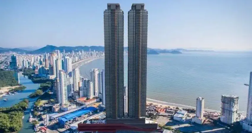 Apartamento frente mar de alto padrão em condomínio exclusivo sendo 04 suítes em Balneário Camboriú