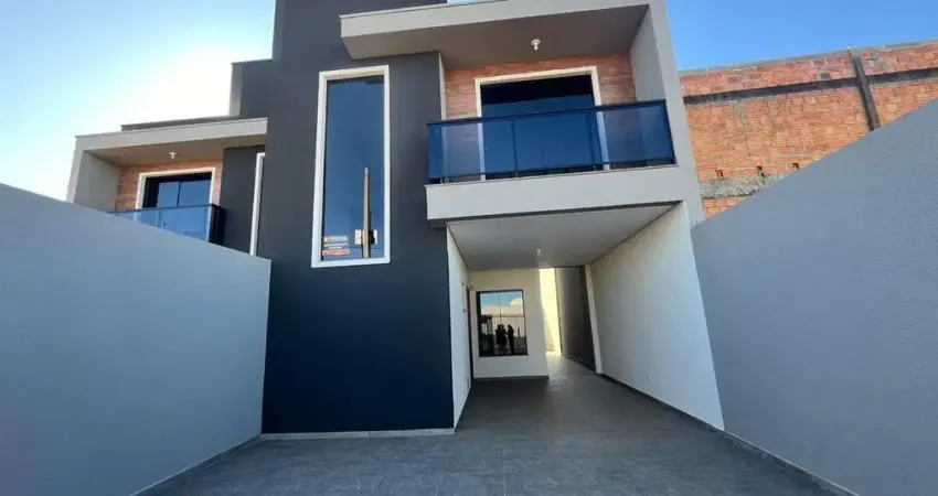 Sobrado com 3 quartos  à venda, 130.00 m2 por R$480000.00  - Cara Cara - Ponta Grossa/PR