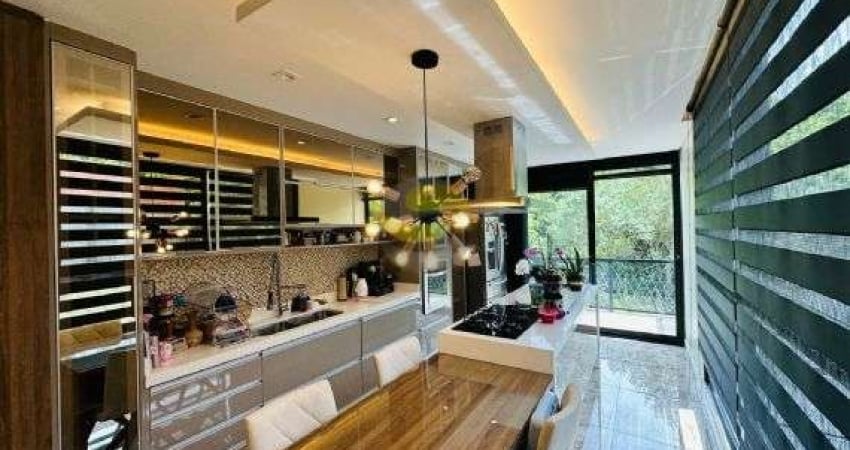MOBILIADA  PORTEIRA FECHADA, 3 dorm. 1 suite com closet.