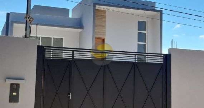 Casa NOVA, 3 dorm. 1 suíte, MODERNA. pé direito, em chacaras Pq Rizzo, 4 vg