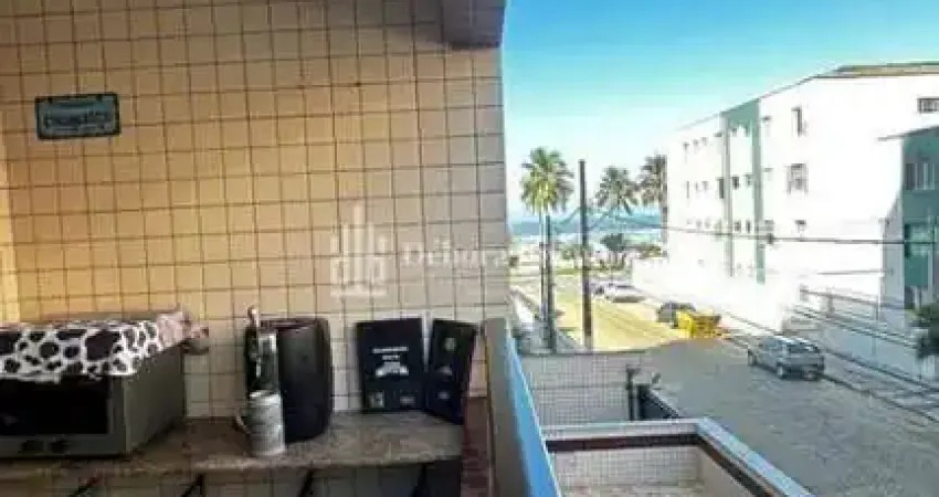Vista mar, pé na praia, mobiliado, 100m2, 2 dormts,1suite,1vaga,sacada,