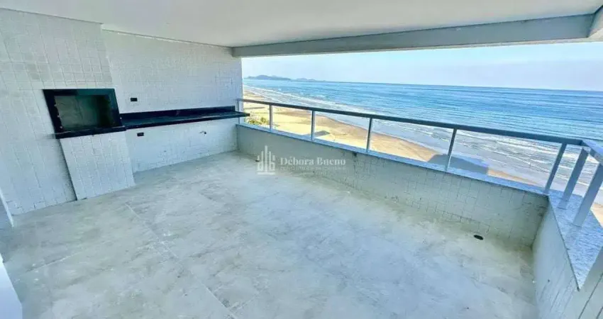 Alto padrão frente mar entrada r$ 349 mil - 3 dormts 3 suítes c/varanda gourmet