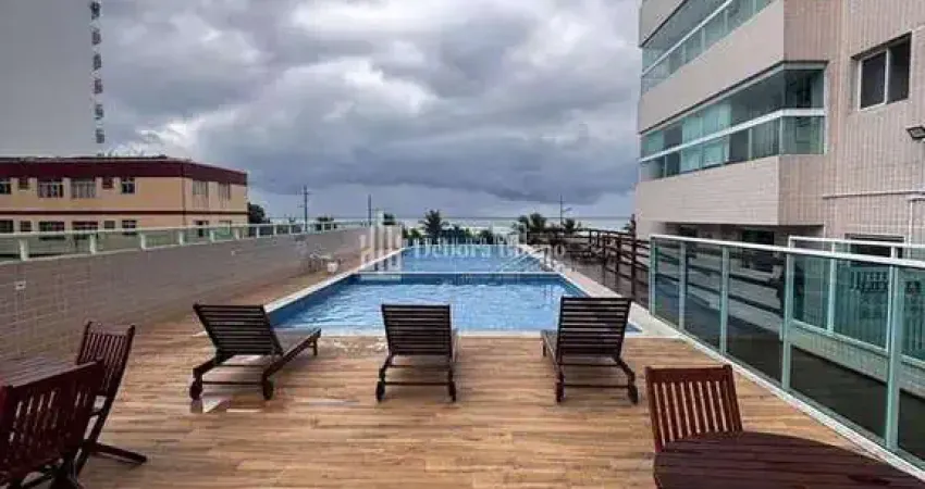 Frente e vista mar! 2 dormitórios s/1 suíte, semi mobiliado lazer clube 599 mil
