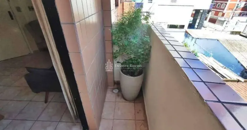 1 dormitório na tupi, com sacada, sala ,cozinha, área de serviço.