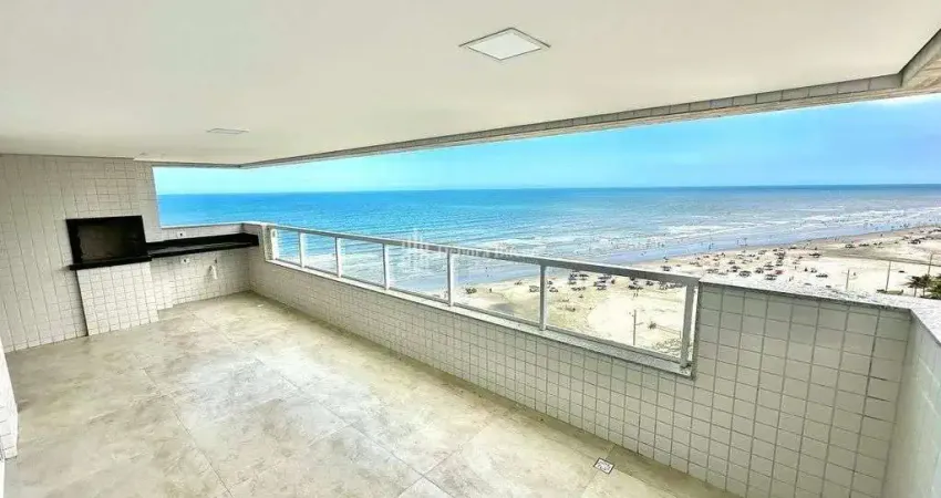 Alto padrão frente mar !! r$ 490 mil de entrada - 3 dormts c/varanda vista mar