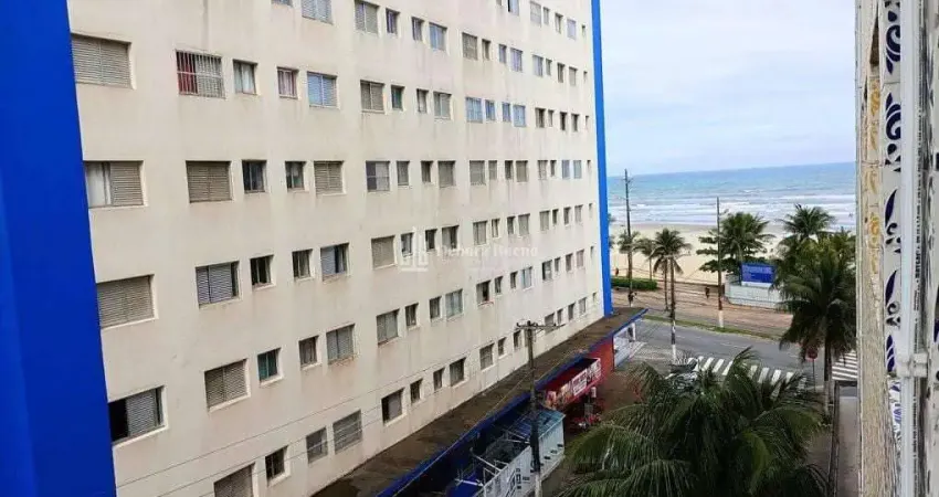 Apartamento pé na areia, 1 dormitório, elevador, salão de jogos, churrasqueira